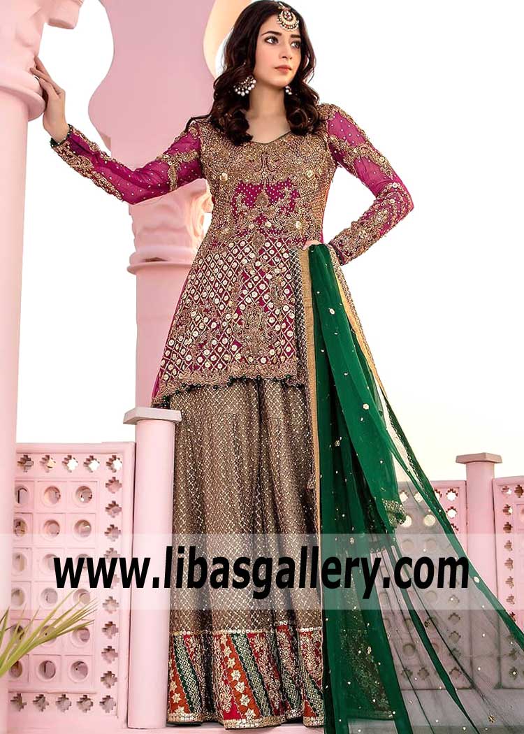 Pakistani Bridal Gharara San Antonio Texas Tx Usa Latest Gharara