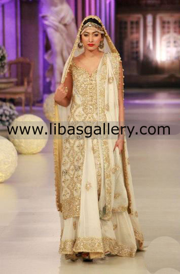 Designer Bridal Dresses Stani On Facebook Connecticut Offwhite Mad Lehenga