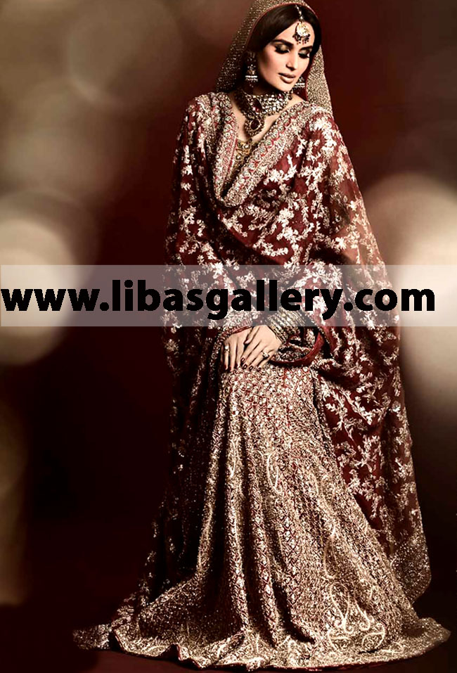 Best Largest Hsy Wedding Dresses Bridal Gown Evening Dresss Maroon Missuoy Bridal Wear 2017