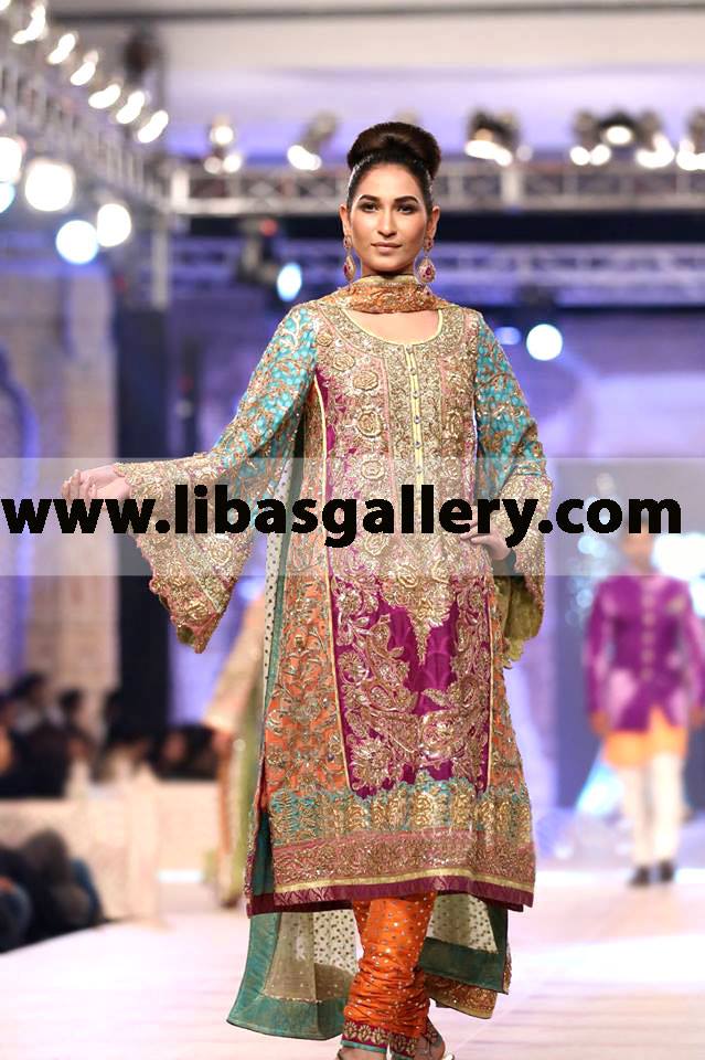 Designer Nomi Ansari Gul Party Wear Collection 2014 2015 Shop