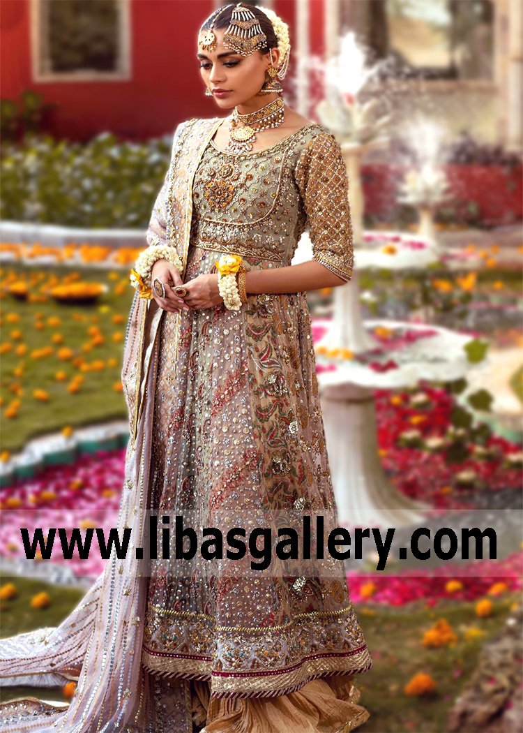 Green Lilac Aksaray Anarkali Suit