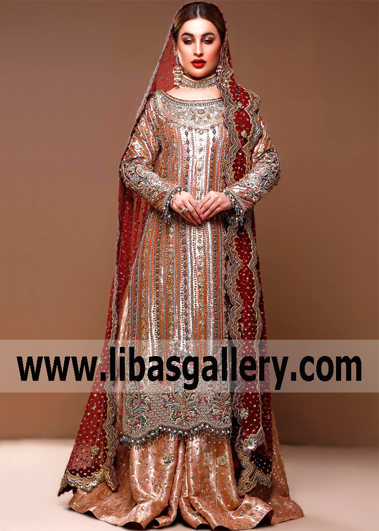 Brown Scarlet Mildura Bridal Sharara