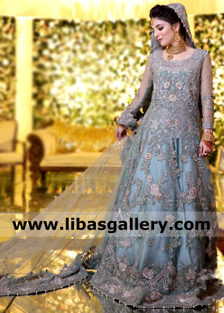 Steel Blue Blossom Maxi