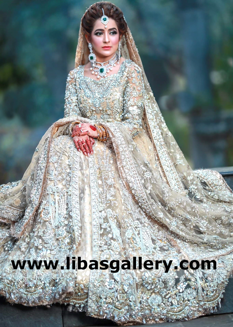 Papaya Whip Bellini Bridal Gown