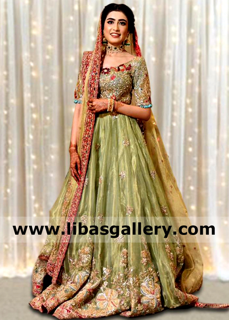 Indian Pakistani Reception Dresses USA Miami Florida Valima Wedding Dresses Lehenga for Walima