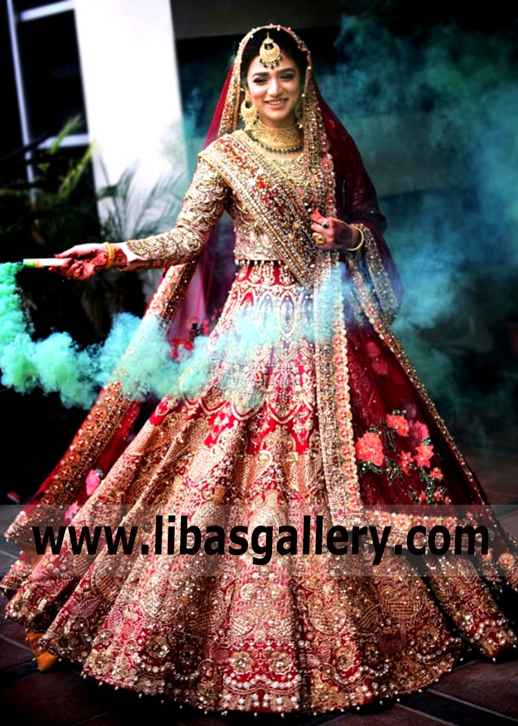 Indian Pakistani Bridal Lehenga Hudson Valley New York USA Designer Embellished Lehenga Dresses for Bride