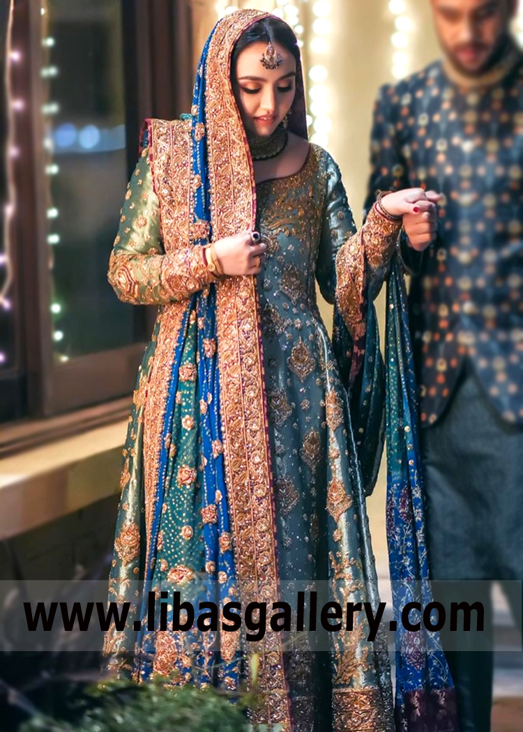 Peacock Flora Bridal Anarkali