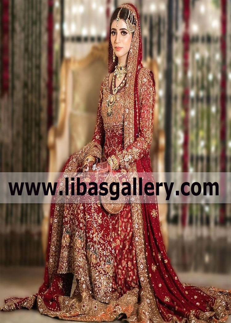 Bunto Kazmi Wedding Dresses Bridal Wear Barat Dresses Traditional Bridal Gharara Dresses 