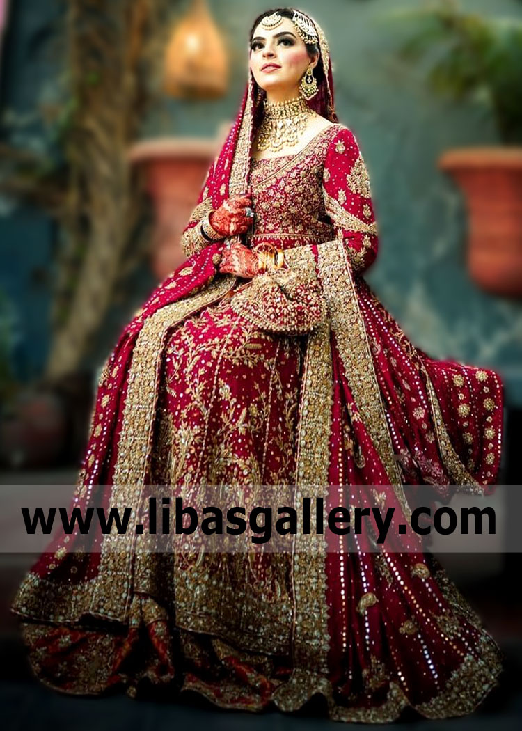 Breathtaking Traditional Wedding Dress with Anarkali