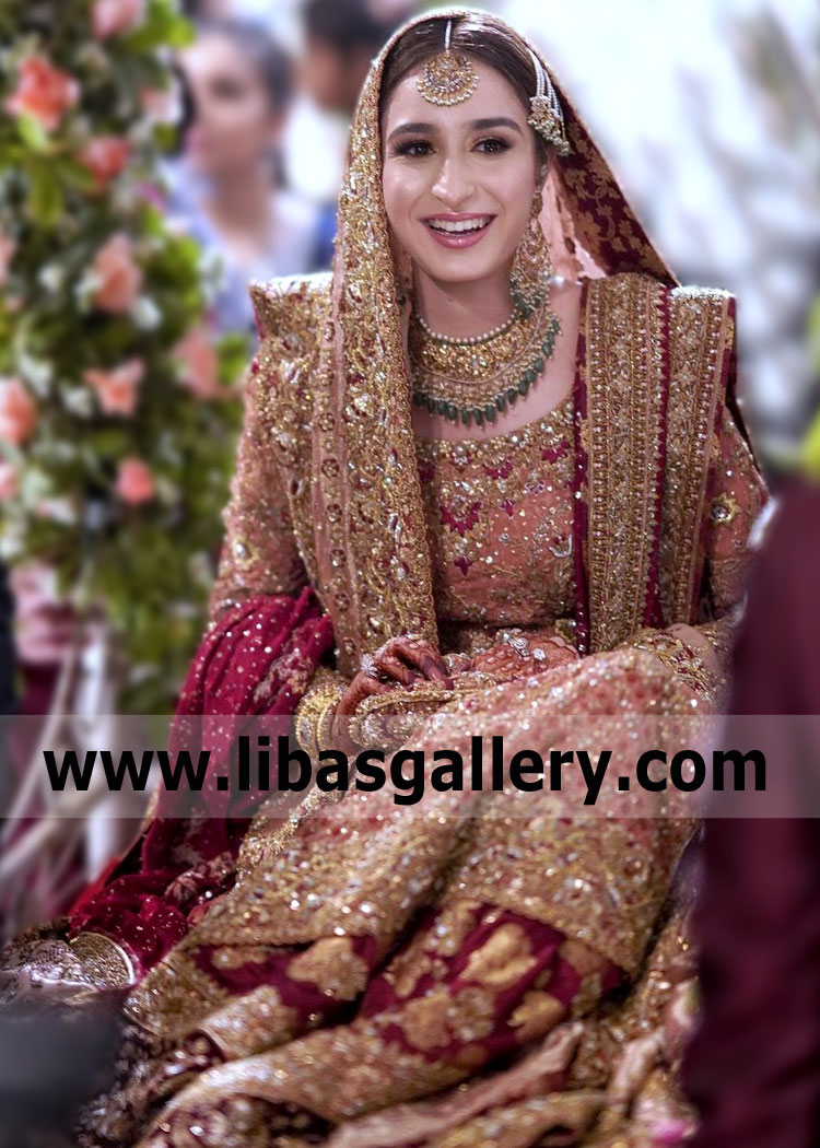 Voguish Bridal Lehenga Dress for Wedding and Rukhsati
