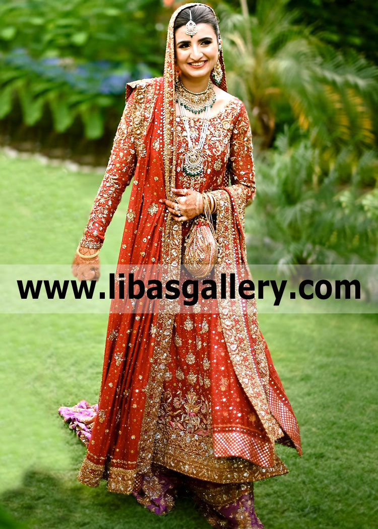 Coquelicot Colbie Wedding Lehenga