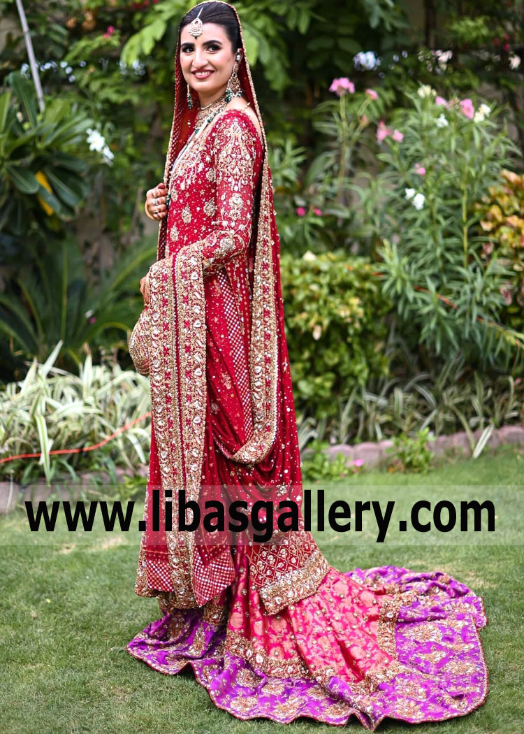 Coquelicot Colbie Wedding Lehenga