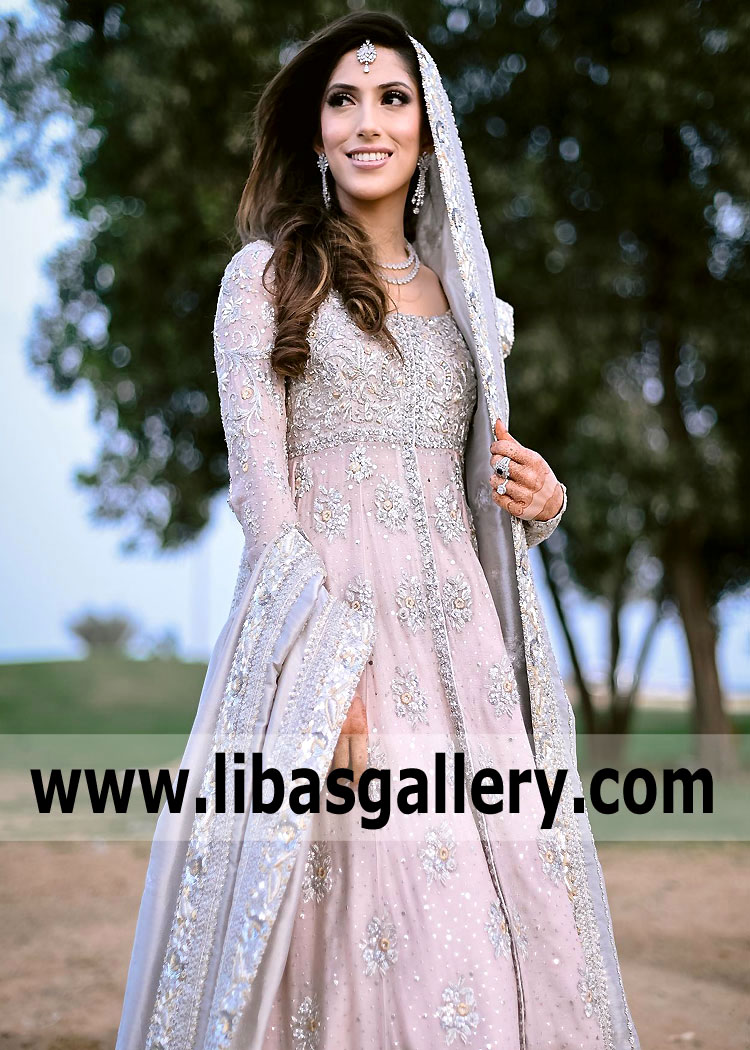 Cosmic Latte Armeria Anarkali Maxi Lehenga
