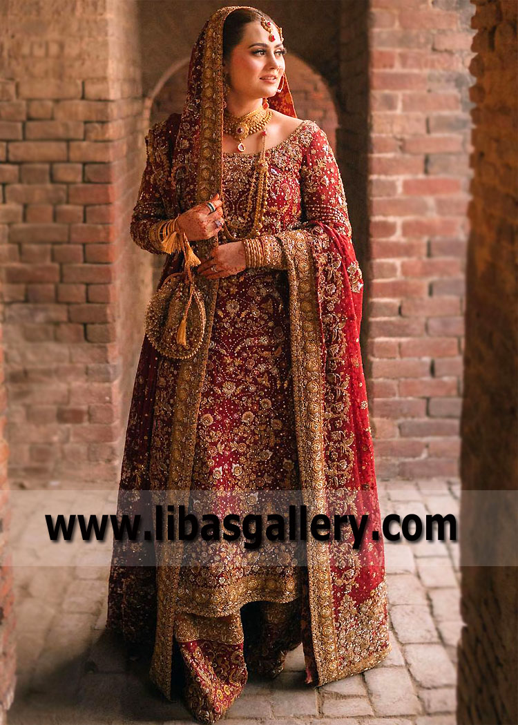 Amaranth Red Monarch Farshi Gharara