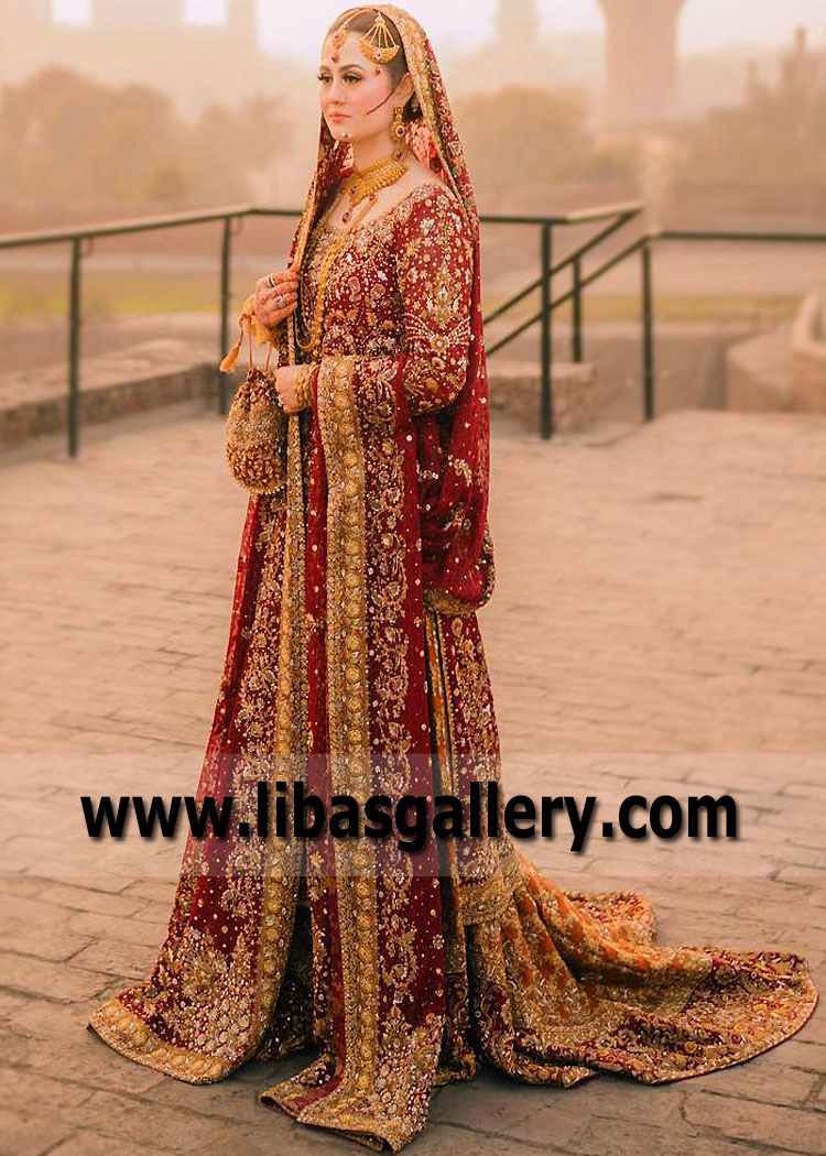 Amaranth Red Monarch Farshi Gharara