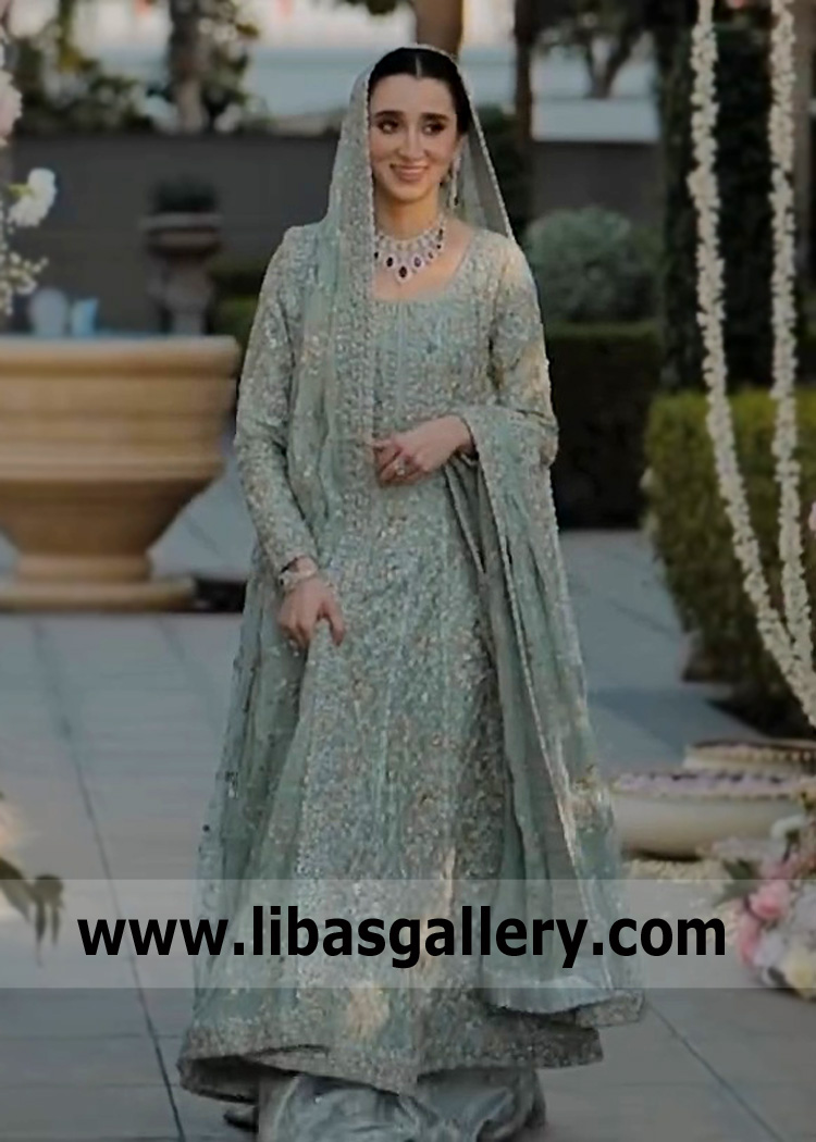 Hush Peony Bridal Pishwas and Lehenga