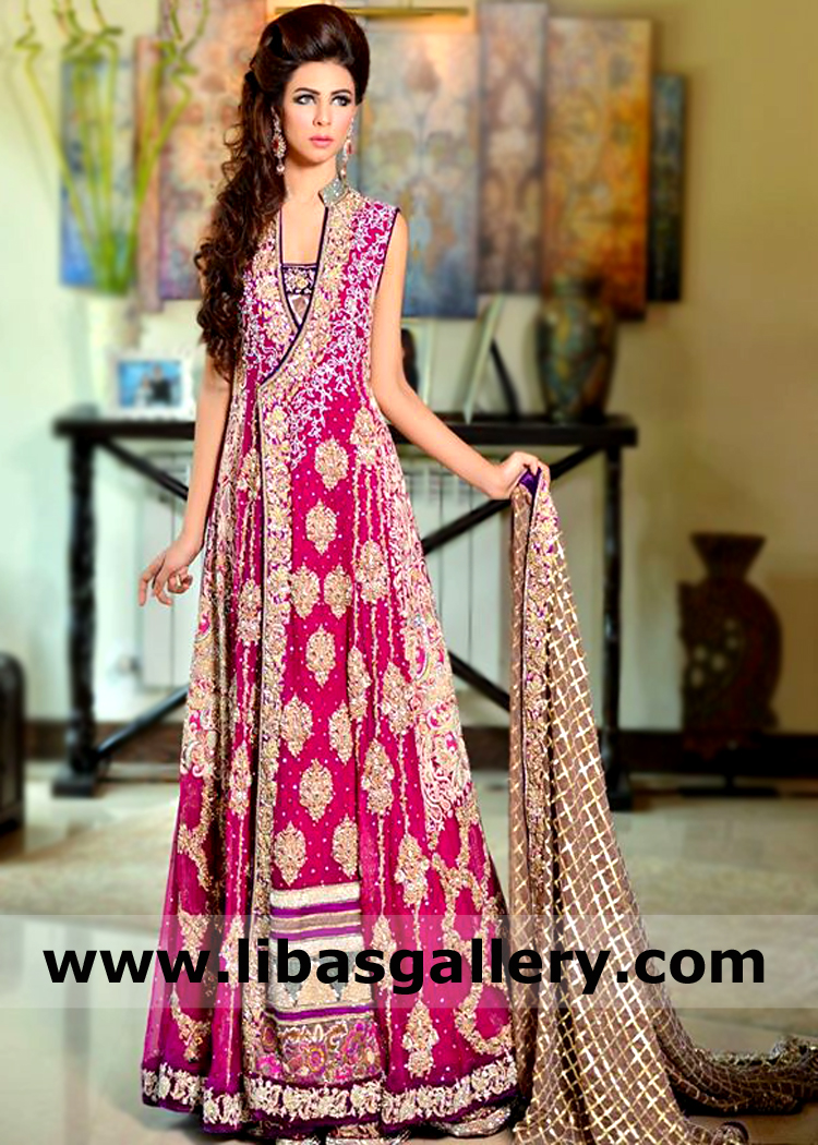 Totally Chic New Red violet Wedding Angrakha