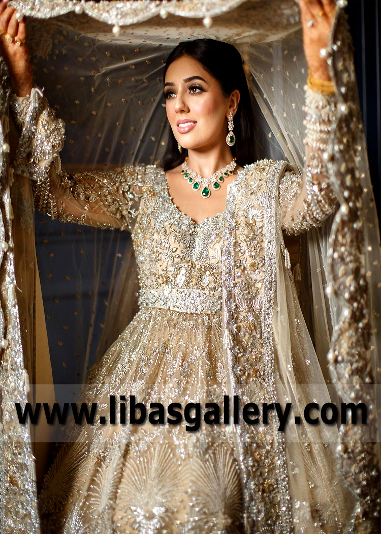 Banana Mania Lilium Bridal Lehenga with Long Veil