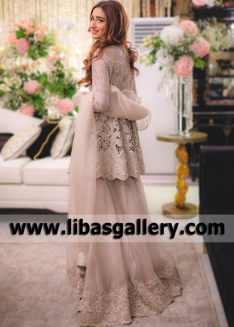 Beauteous Bridal Peplum Lehenga for Nikah