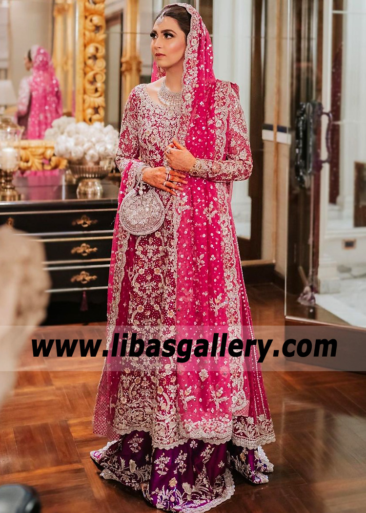 Utah Crimson Traditional Pakistani Bridal Dress