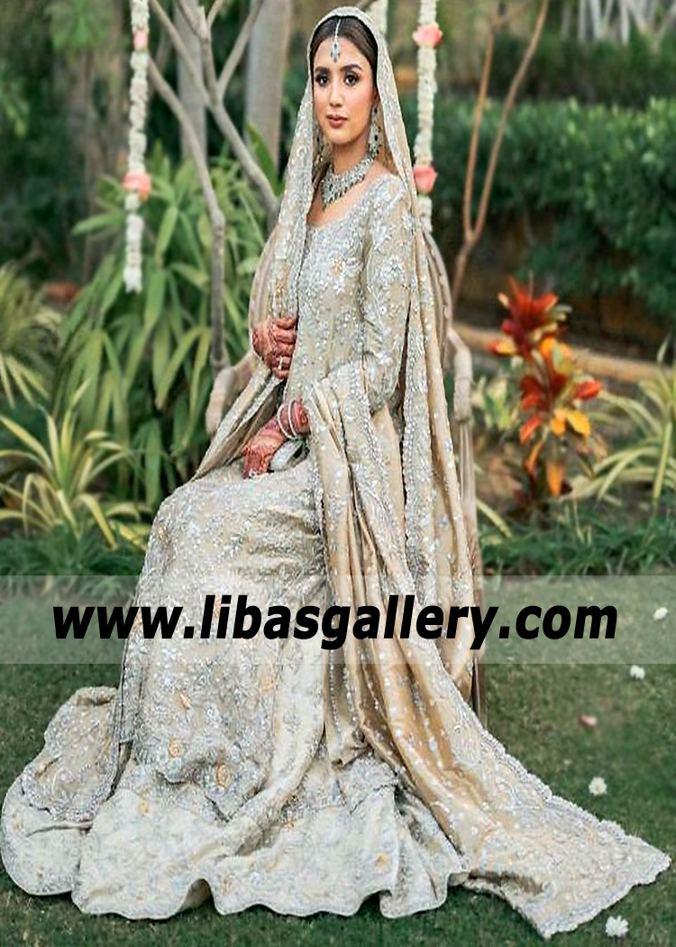 Light Gold Tulipa Walima Bridal Dress