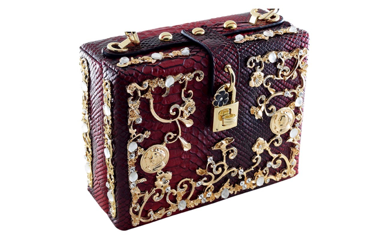 RED BLACK WEDDING CLUTCH 8A