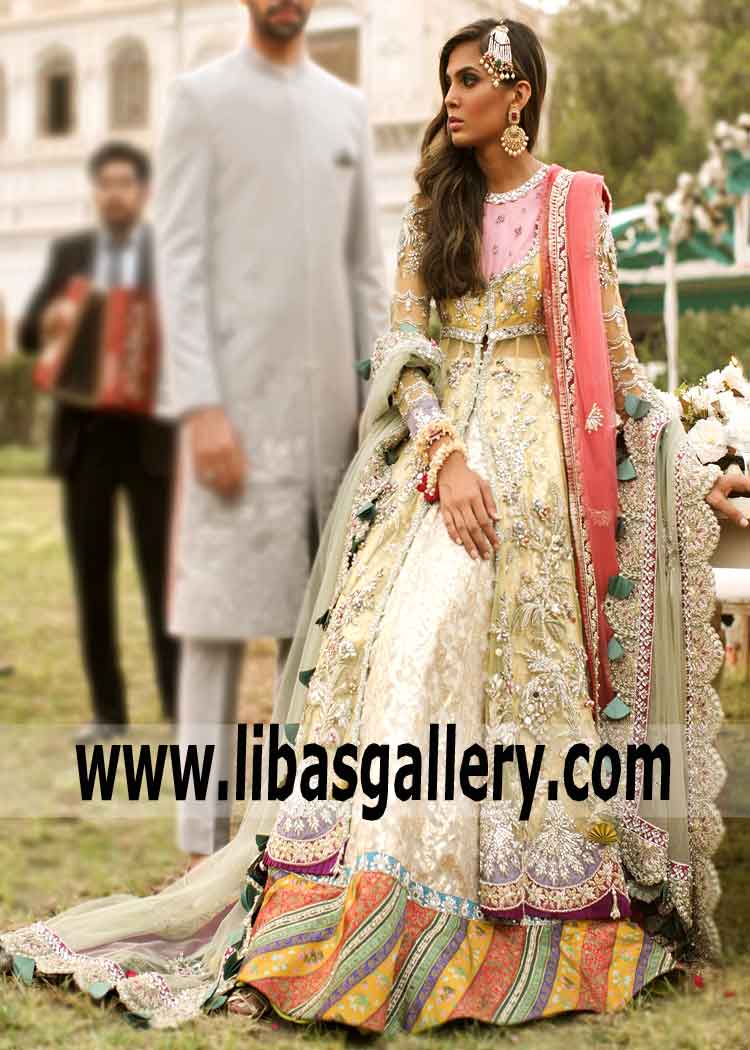 Multi Colored Chata Patii Lantana Lehenga