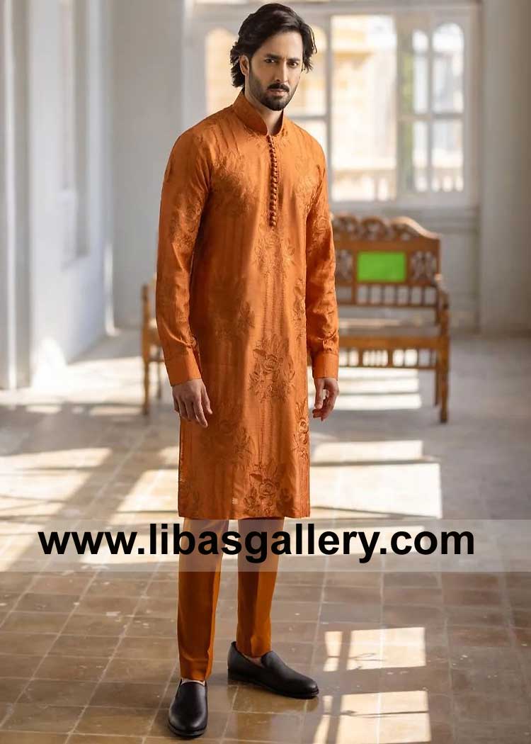 Latest Men Kurta combination of luxury and fine tuned embroidery