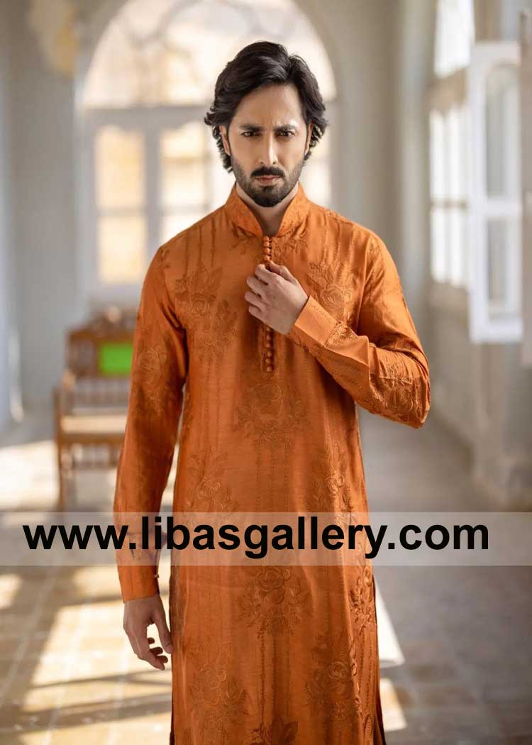 Latest Men Kurta combination of luxury and fine tuned embroidery