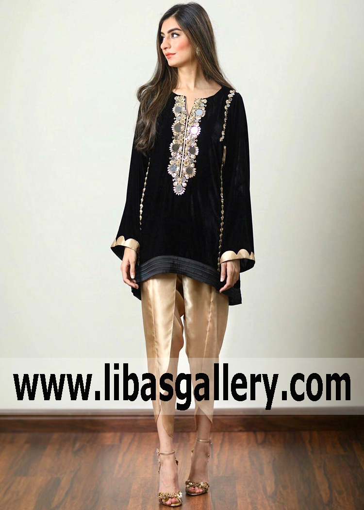 Jet Black Mallow Evening Wear