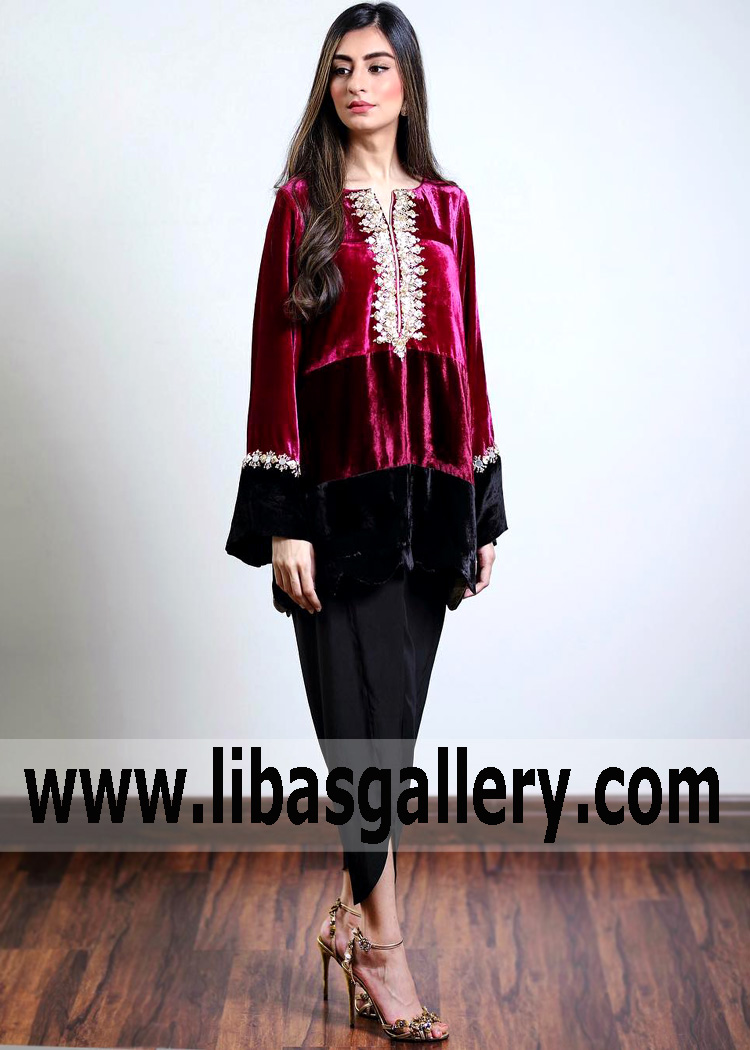Hot Pink Zinnia Evening Wear