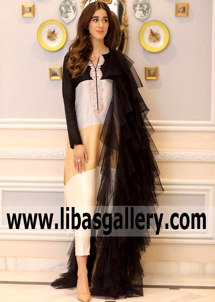 Pakistani Designer Evening Dresses Detroit Michigan USA Latest Wedding Party Dresses