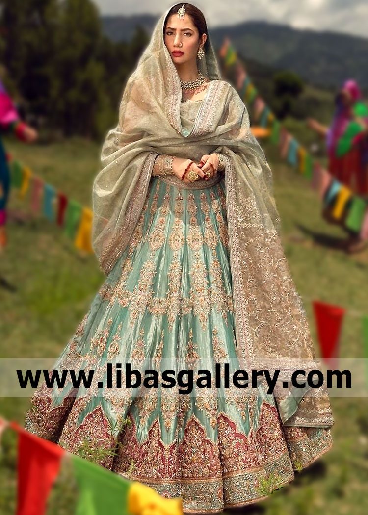 Aqua Divage Luxurious Bridal Lehenga
