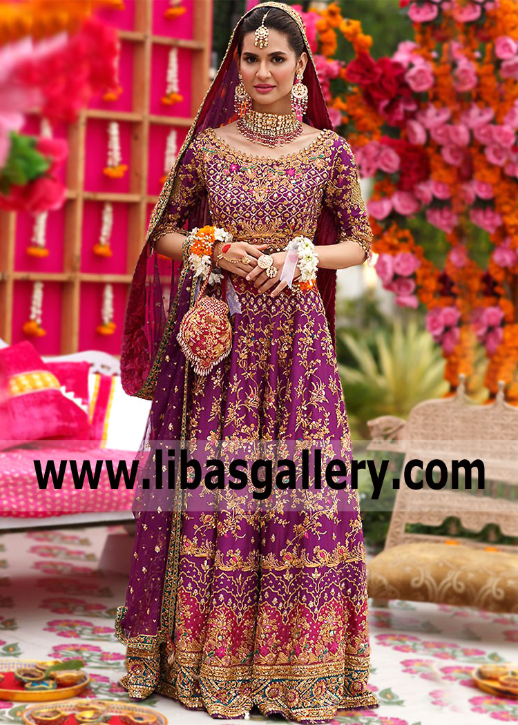 Pakistani Designer Farah talib Aziz Lehenga Austin Texas TX USA Pakistani Lehenga Choli Designs