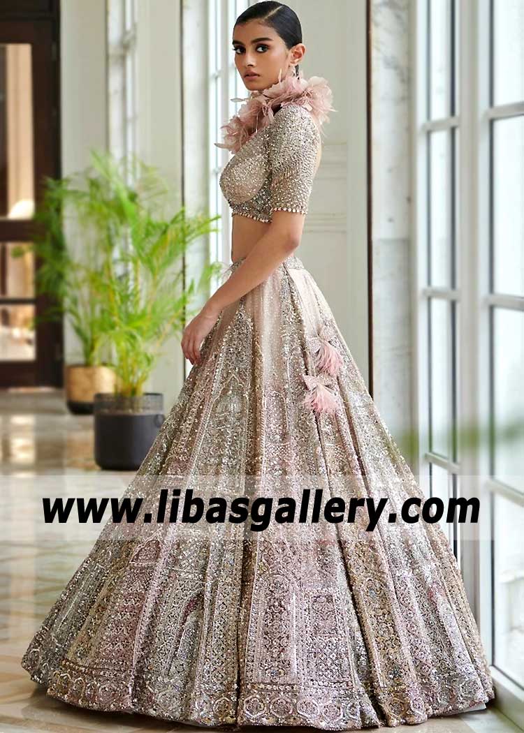Surprisingly Magical Pink Liliy Reception Dress