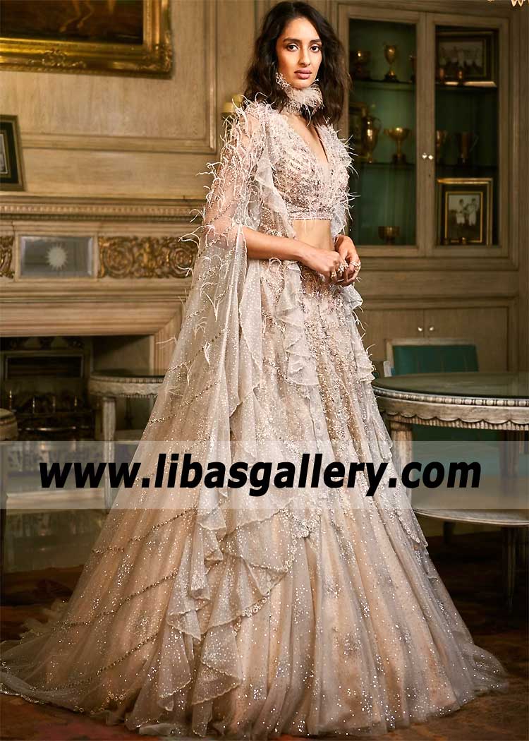 Blush pink Tulipa Bridal Dress for Kurmai