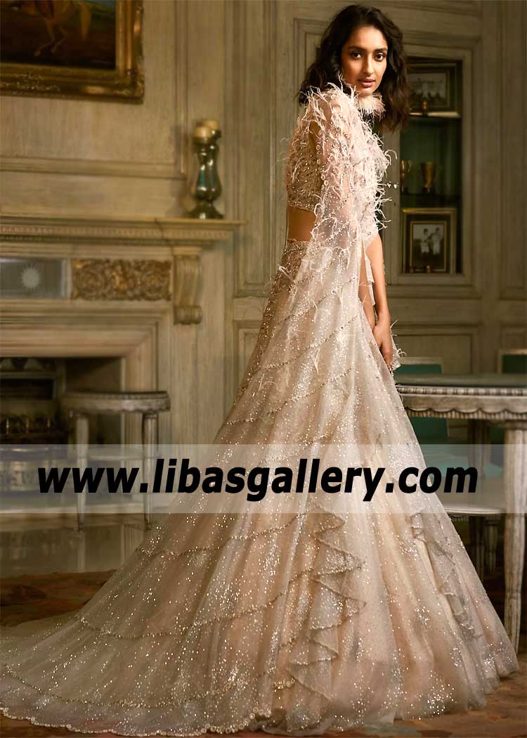 Blush pink Tulipa Bridal Dress for Kurmai