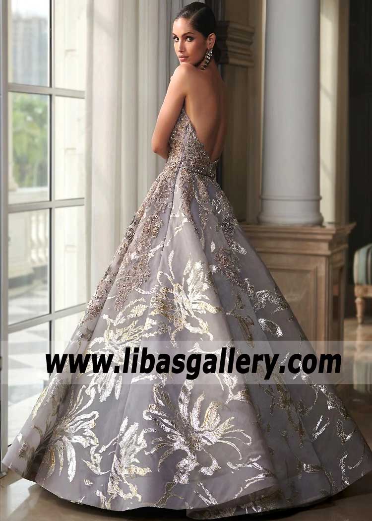 Dusty Mauve Mallow Bridal Gown