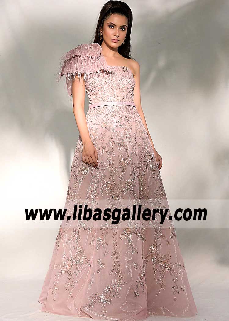 Lavender Blush Lily Long Gown