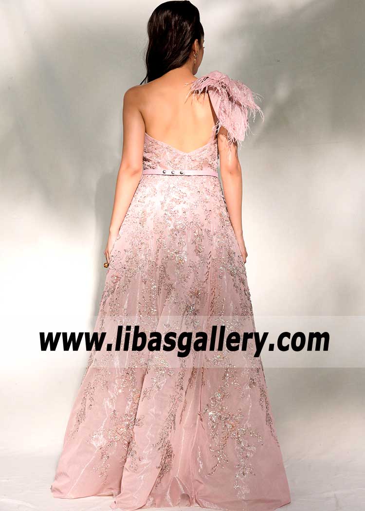 Lavender Blush Lily Long Gown