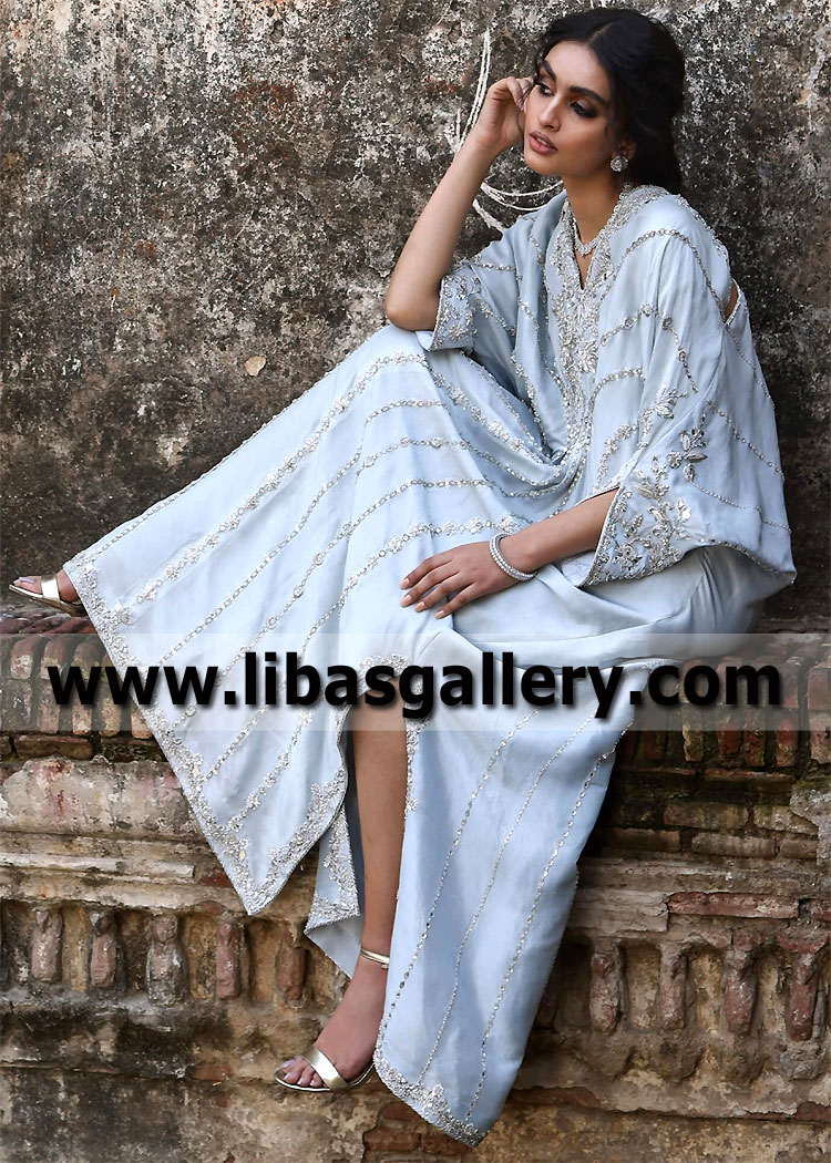 Periwinkle Iris Wedding Guest Kaftan