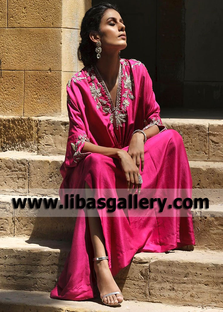 Deep Cerise Strobus Kaftan