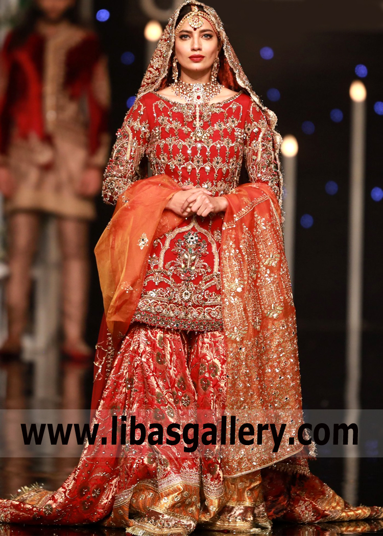 Traditional Bridal Lehenga Mohsin Naveed Ranjha Newcastle UK Asian Bridal Lehenga Pakistan