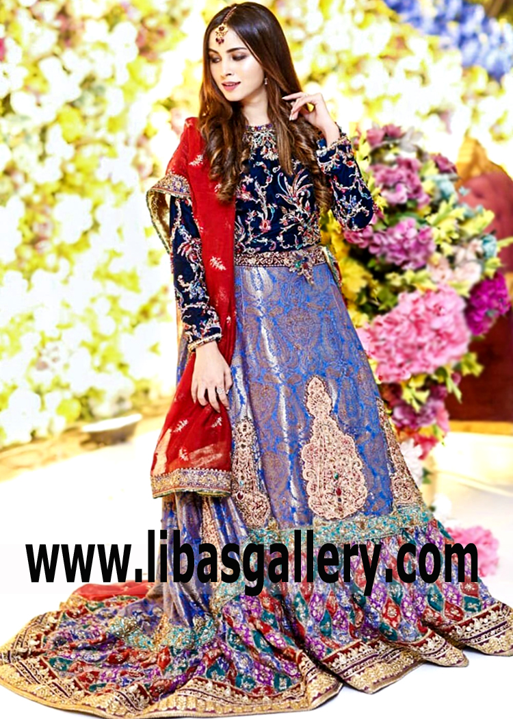 Royal Azure Chatta Patti Lehenga