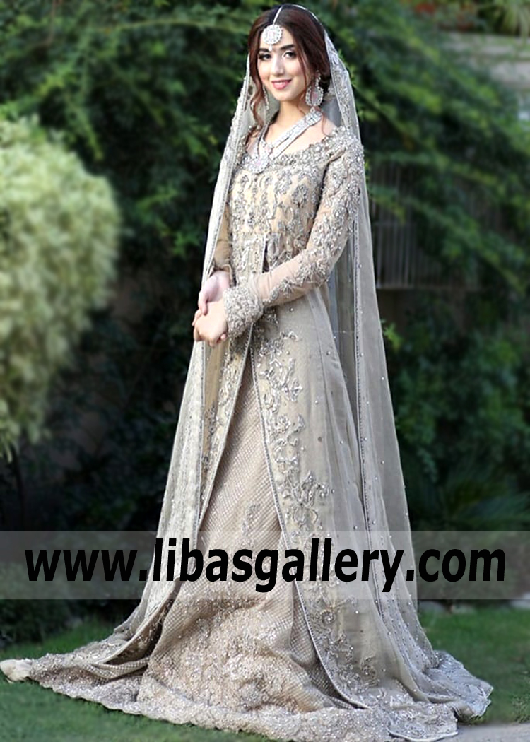 Ice Yellow Heda Lehenga