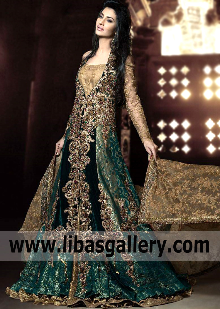 Rich Black Aublet Wedding Gown