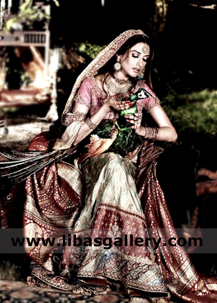 Moss Green Canova Lehenga