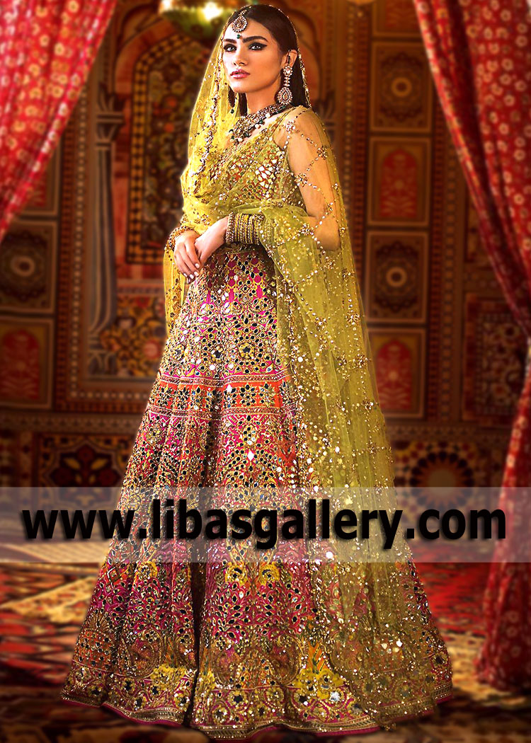 Nomi Ansari Bridal Lehenga Latest Bridal Lehenga UK USA Canada Australia Wedding Lehenga