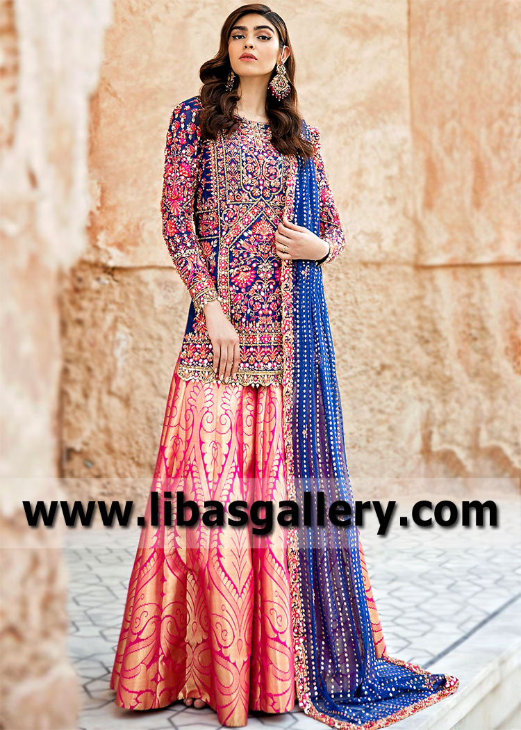 Electric Ultramarine Wedelia Lehenga for Wedding Party