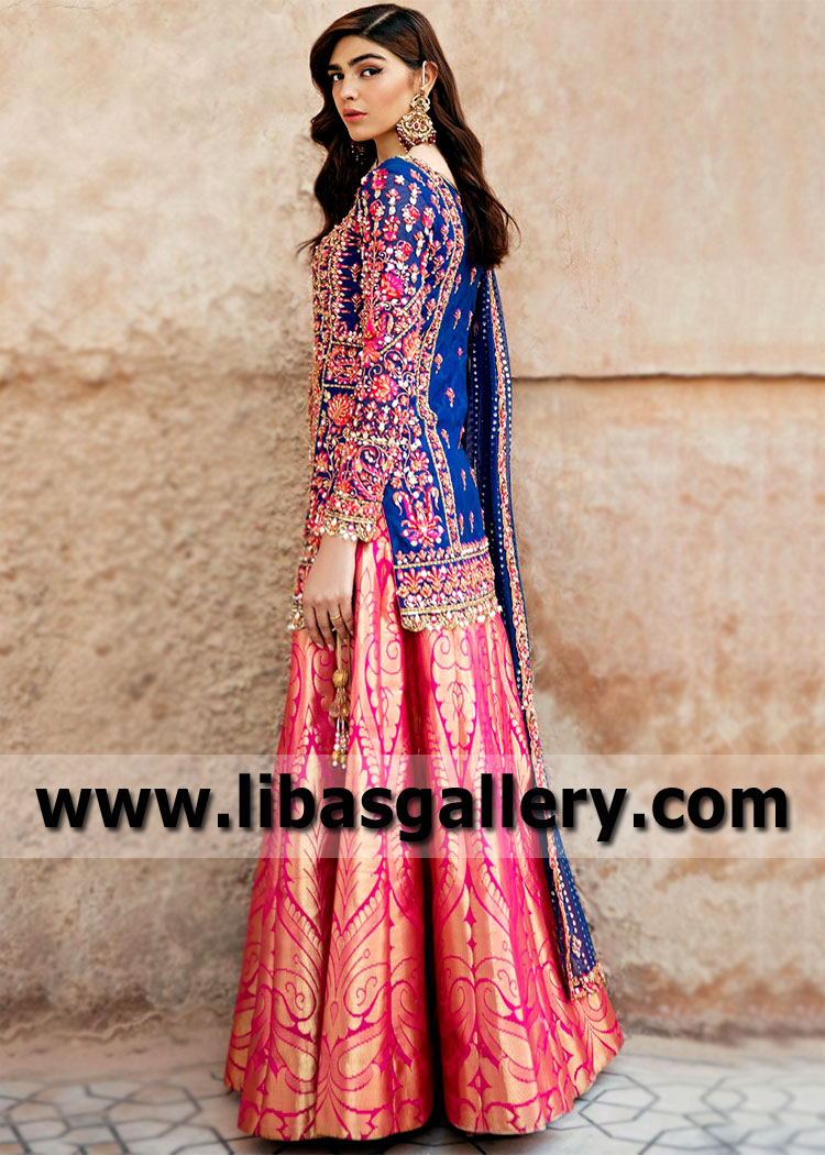 Electric Ultramarine Wedelia Lehenga for Wedding Party